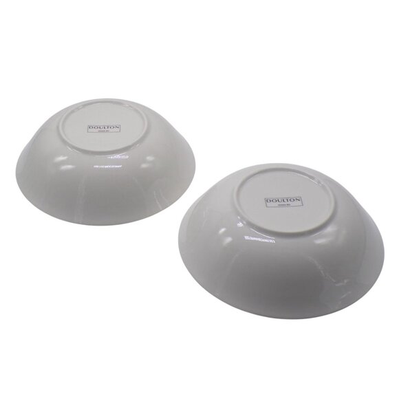 Royal Doulton Bruce Oldfield (Daily Mail) Blue & Gold Rim 2-Pasta Bowls 9.25" - Picture 5 of 8